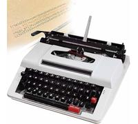 Máquina de escribir manual para escritores, estilo retro portátil para flujo nostálgico, colección literaria, regalo para novelas y sobres, diseño tradicional, estética vintage