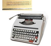 Máquina de escribir manual portátil con estuche para experiencia de escritura vintage y regalo de colección retro literaria
