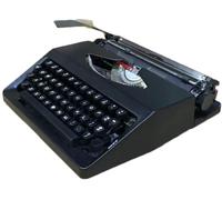 Máquina de escribir manual portátil, escritura mecánica en inglés con botones flexibles, ideal para escritores y procesamiento de textos clásico