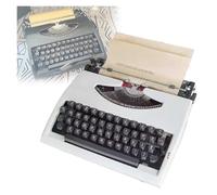 Máquina de escribir manual portátil, máquina de escribir clásica inglesa y retro, máquina de escribir tradicional (B)