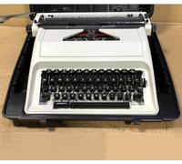 Máquina de Escribir Manual Retro, Máquina de Escribir Mecánica Vintage, 90 % Nueva, Escritura Normal, Cabezal de Formato Ancho, con Estuche Negro Antigolpes, para Cartas, Escritura Creativa y M