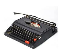 Máquina de escribir manual retro, máquina de escribir vintage creativa, decoración del hogar funcional de inspiración vintage, ideal para letras, escritura creativa,Black