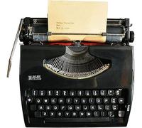 Máquina de Escribir Manual Retro, portátil y de Estilo Vintage, Ideal para decoración del hogar y proyectos creativos. Diseño Compacto de Metal con clics Que evitan distracciones. Regalo nostálgico
