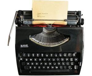 Máquina de Escribir Manual Retro, portátil y de Estilo Vintage, Ideal para decoración del hogar y proyectos creativos. Diseño Compacto de Metal con clics Que evitan distracciones. Regalo nostálgico