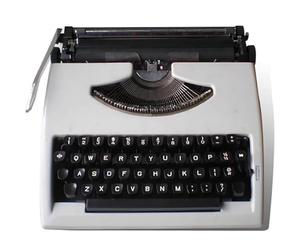 Máquina de Escribir Manual Vintage con Estuche: máquina de Escribir portátil para una Escritura nítida, Incluye Cinta de Tinta | Máquina de Escribir mecánica Retro para Cartas y es