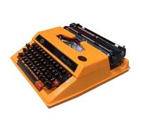 Máquina de Escribir mecánica Creativa, máquina de Escribir Manual de Estilo Retro Tradicional for escritores, fácil de Usar, for Notas o Cartas, for Notas, Cartas o Escritura Creativa(Orange)