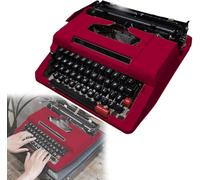Máquina De Escribir Mecánica Creativa, máquina de escribir manual portátil vintage, fácil de usar, para notas o cartas, para accesorios de cine/televisión, escaparates, decoración de cafeterías