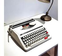 Máquina de escribir mecánica portátil, diseño retro manual para escritura creativa en entornos al aire libre y en la selva