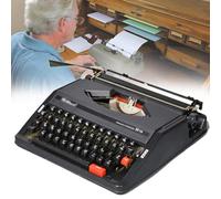 Máquina de escribir mecánica vintage, máquina de escribir manual portátil de estilo retro para notas y cartas creativas, decoración de escritorio de estilo antiguo para escritores, niños y aficionad