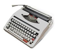 Máquina de escribir vintage, máquina de escribir manual inglesa mecánica, máquinas de escribir portátiles de inspiración retro for escribir cartas y hacer manualidades de forma gratuita(White)