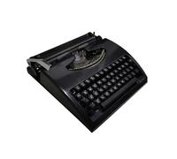 Máquina de escribir vintage, máquina de escribir manual inglesa mecánica, máquinas de escribir portátiles de inspiración retro for escribir cartas y hacer manualidades de forma gratuita(Black)