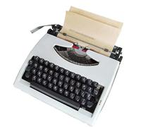Máquina de escribir vintage, máquina de escribir mecánica clásica retro para notas o cartas, diseño antiguo manual portátil