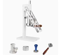 Máquina de espresso manual, máquina de prensa de espresso con cámara de presión, pistón y mango sin fondo para uso doméstico y exterior, ideal para acampar