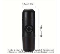 Máquina de Espresso Manual Portátil Compatible con Cápsulas - Cafetera de Viaje , Operación Sencilla, Sin Energía, Preparación Rápida, Ideal para Oficina, Camping y Viajes