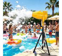 Máquina De Espuma De Escenario Grande,Máquina De Efecto De Fabricación De Espuma De Chorro De Escenario De Fiesta Al Aire Libre De 1000w,Distancia De 6-10 M/área De 80㎡,(Yellow)