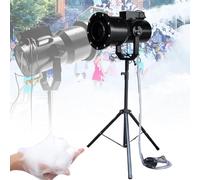Máquina de espuma de escenario profesional, máquina de espuma de fiesta grande de 1500 W con 9 luces LED, máquina de espuma de chorro de efecto de escenario (distancia 6-8 m/área 60㎡)