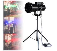 Máquina de espuma for escenario grande,fabricante burbujas eléctrico for fiestas 1500W con luces LED de 3 colores,máquina cañón espuma con efecto escenario con distancia pulverización hasta 6-10 m