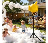 Máquina De Espuma Para Fiestas, Cañón 4 En 1 Con Cobertura 5 A 7 M, Portátil Trípode Ajustable, Ideal Para El Jardín, Piscinas, Cumpleaños, Carnavales Y Festivales