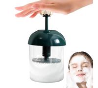 Máquina de espuma para lavado facial, 18 x 7,5 cm, limpiador facial con batidor, máquina de látigo de, herramienta de espuma segura para el cuidado de la piel, rutina de tocador de baño