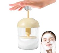 Máquina de espuma para lavado facial, 18 x 7,5 cm, limpiador facial con batidor, máquina de látigo de, herramienta de espuma segura para el cuidado de la piel, rutina de tocador de baño