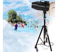 Máquina de espuma recargable de 1000 W for escenarios grandes, con efecto de chorro de espuma de ángulo ajustable for fiestas al aire libre, juegos de verano for niños, distancia de 6 a 10 m(Black)