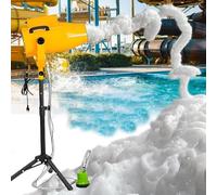 Máquina De Espuma Súper Potente, Fabricante Profesional De Espuma JET For Exteriores De 1000 W Con Trípode Ajustable Y Bomba De Agua, For Celebraciones De Días Festivos Y Cumpleaños(Yellow)