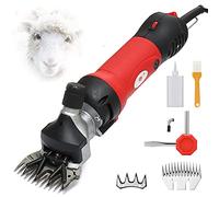 Máquina de esquila de ovejas Cortadora de esquila de ovejas Kit de cortadora de pelo eléctrica profesional para animales Máquina de corte de aseo de animales 6 velocidades Ajustable Adecuado