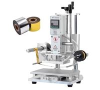Máquina de estampación en caliente de doble uso, máquina de bronceado manual, máquina de grabado en relieve de cuero, con pantalla digital, para cuero, tela, madera y papel,WT-90SEXYBearing