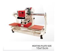 Máquina de estampación, Máquina de prensado térmico de etiquetas de sublimación de doble posición, máquina neumática automática de estampado en caliente for impresora de camisetas DIY(1515)