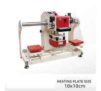 Máquina de estampación, Máquina de prensado térmico de etiquetas de sublimación de doble posición, máquina neumática automática de estampado en caliente for impresora de camisetas DIY(1010)