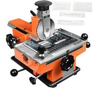 Máquina de estampación semiautomática de acero, de aleación de aluminio y metal, para placas de identificación, etiquetas de identificación, grabado y marcado, herramienta de 4 mm para bricolaje.