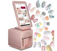 Máquina De Estampado De Arte Móvil De La Impresora De Uñas Inteligente 3d Digital Con Pantalla Táctil De 10.1 Pulgadas Para Bricolaje De Salón De Uñas En El Hogar