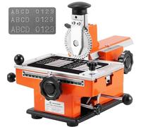 Máquina de Estampado de Placas metálicas, estampadora semiautomática de Placas metálicas, Impresora de Etiquetas metálicas for Placas de identificación, Placas de identificación y Tarjetas(B 5mm)