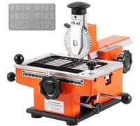 Máquina de Estampado de Placas metálicas, estampadora semiautomática de Placas metálicas, Impresora de Etiquetas metálicas for Placas de identificación, Placas de identificación y Tarjetas(A 6mm)