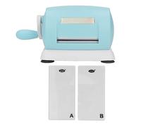 Máquina de estampado DIY, de succión, placas A B, máquina troqueladora de manivela portátil para manualidades de papel