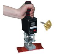 Máquina de Estampado en Caliente de Mano, máquina plegadora de Cuero con Temperatura Ajustable, Placa calefactora de Cobre Puro de 5-7 cm, Control de Temperatura Digital de 0~400 °C