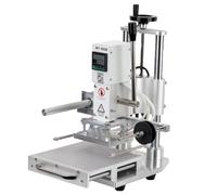 Máquina de estampado en caliente, máquina de marcado a presión para bronceado de cuero de 220 V, con escala completa en la placa base, para estampado de logotipos en,WT-90SEDrawer