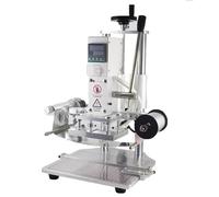 Máquina de estampado en caliente, máquina de marcado a presión para bronceado de cuero de 220 V, con escala completa en la placa base, para estampado de logotipos en,WT-90SE