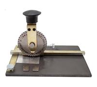 Máquina de estampado manual de metal para etiquetas de perro con accesorio de posicionamiento, símbolo de 40 dígitos, mesa de trabajo de 185 x 100 mm, diámetro de rueda de impresión de 84 mm