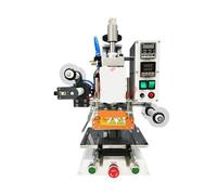 Máquina de Estampado, Máquina de estampación neumática multifuncional con prensa transferencia calor y soporte papel aluminio opcional for cuero, madera(3)