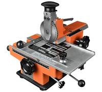 Máquina de estampado semiautomática de placas de identificación de metal, grabador para marcar etiquetas duraderas, incluye accesorio para precisión