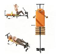 Máquina De Estiramiento, Banco De Estiramiento De Espalda, Longitud Ajustable De 140 A 185 Cm, Plegable Mesa De Inversión, Adecuado para Aliviar El Dolor Muscular