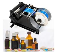 Máquina de etiquetado - Aplicador Manual para Botellas Redondas, 30 Veces/Minuto, Longitud de Etiqueta de 10-300 mm para latas y Botellas de Vidrio