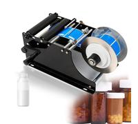 Máquina de etiquetado de botellas redondas, etiquetadora de botellas con mango ajustable, aplicador de etiquetas de 30 veces por minuto, para botellas de diámetro de 15 a 120 mm, alto inferior o igual