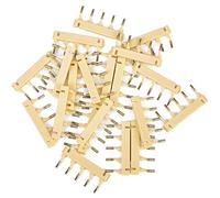 Máquina de extensiones de cabello 6D de segunda generación, hebilla en forma de C, 5 filas, 40 piezas, kit de extensiones de cabello humano sin rastro, herramienta para cabello lacio, dorado