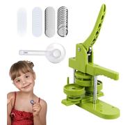 Máquina de fabricación de botones, máquina fabricante de pines | Fabricante de pines manual con cortador de círculo extraíble | Máquina de prensado sin instalación con 100 piezas de botones Corsés de
