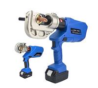 Máquina de Facetado, Alicates hidráulicos eléctricos EZ-300/EZ-400, Cable recargable, alicates de prensado terminales cobre y aluminio, batería litio 18V(Intelligent version 2000ml)