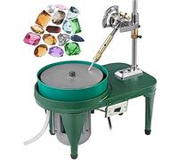 Máquina de facetado de gemas Máquina pulidora de jade de banco de 180 W Pulidora de rocas de 2800 RPM Pulidora de ángulos de joyas con disco de pulido de 6 pulgadas y manipulador facetado