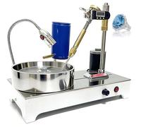 Máquina de facetado de piedras preciosas, pulidora de regazo plana lapidaria de 120 W 1800 RPM con disco de diamante, amoladora de joyería de banco de 150 mm para jade, metales preciosos, cristal
