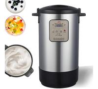 Máquina de fermentación comercial 12/18L, máquina digital automática de yogur, fabricante de yogur griego, olla interior de acero inoxidable, control de tiempo y temperatura para yogur orgánico, queso
